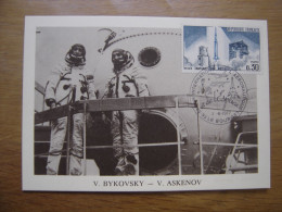 BYKOVSKY ASKENOV Carte Maximum Cosmonaute ESPACE Salon De L'aéronautique Bourget - Colecciones