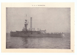 1900 - Iconographie - Battleship Uss Wilmington - Schiffe