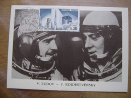 ZUDOV ROJDESTVENSK Carte Maximum Cosmonaute ESPACE Salon De L'aéronautique Bourget - Sammlungen