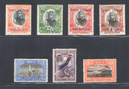 1923/24 Tonga - Stanley Gibbons N. 64/70 - MH* - Other & Unclassified
