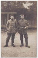 CARTE PHOTO MILITAIRES ALLEMANDS MAGDEBURG CACHET AU DOS - Guerre 1914-18