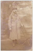 CARTE PHOTO PRISONNIER CAMP MUNSTER 3 ALLEMAGNE CACHET MILITAIRE - Guerre 1914-18