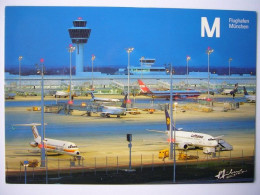Avion / Airplane / AERO LLOYD / MD-82 / LUFTHANSA / B 737/ Seen At München Airport / Size : 11,5X16,5cm - 1946-....: Era Moderna