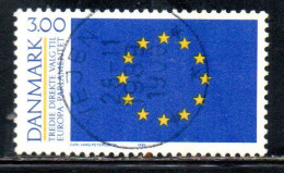 DANEMARK DANMARK DENMARK DANIMARCA 1989 EUROPEAN PARLIAMENT ELECTIONS 3k USED USATO OBLITERE' - Oblitérés