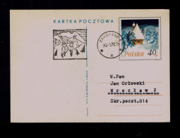 Gc8625 POLOGNE Winter Slogan Pmk Skocznia /3th Int.festival -montaguards Terrestres Zakopane Postal Stationery WROCLAW - Danse