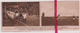 Voetbal Interland Nederland X Zuid Afrika - Orig. Knipsel Coupure Tijdschrift Magazine - 1924 - Zonder Classificatie