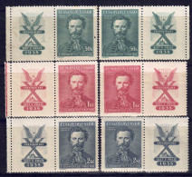 CSSR 1938 - Sokolspiele, Nr. 395 - 397 Mit Zierfeld, Gefalzt * / MLH - Unused Stamps