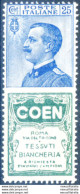 Regno. Pubblicitari. "Coen" 25 C. 1924. - Otros & Sin Clasificación