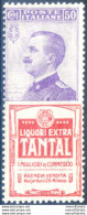 Regno. Pubblicitari. "Tantal" 50 C. 1924 - Andere & Zonder Classificatie