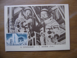 GOUBARIEV REMEK Carte Maximum Cosmonaute ESPACE Salon De L'aéronautique Bourget - Colecciones