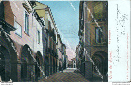 Ba348 Cartolina Cava Dei Tirreni Via Principale Salerno Campania 1905 - Salerno