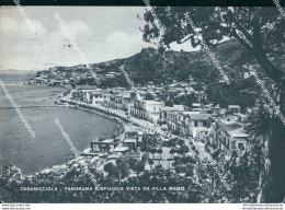 Bu205 Cartolina Casamicciola Panorama E Spiaggia Vista Da Villa Manzi Napoli - Napoli (Naples)