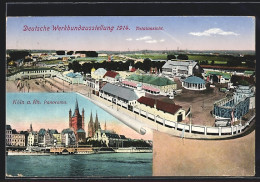 AK Köln, Werkbundausstellung 1914, Stadtpanorama, Totalansicht Des Ausstellungsgeländes  - Expositions