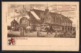 Lithographie Düsseldorf, Inudstrie-Gewerbe- U. Kunst Ausstellung 1902, Festhalle  - Exhibitions