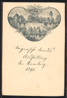 AK Nürnberg, Bayerische Landes-Ausstellung 1896, Strassenpartie Mit Ausstellungsgebäuden  - Exhibitions