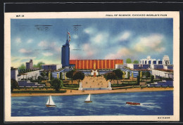 AK Chicago, World`s Fair 1933, Hall Of Science  - Exhibitions