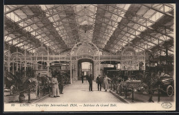 AK Lyon, Exposition Internationale 1914, Intérieur Du Grand Hall, Ausstellung  - Ausstellungen