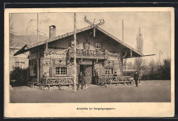 AK Leipzig, Internationale Baufachausstellung 1913, Almhütte Im Vergnügungspark  - Exposiciones