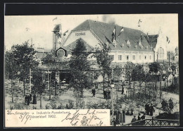 AK Düsseldorf, Gewerbe- Und Industrie-Ausstellung 1902, Blick Auf Die Festhalle  - Tentoonstellingen