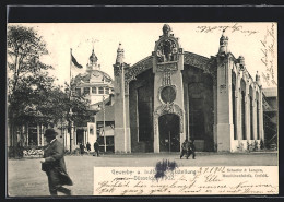 AK Düsseldorf, Gewerbe- Und Industrieausstellung 1902 - Gebäude Schäfer & Langen, Maschinenfabrik Crefeld  - Exposiciones