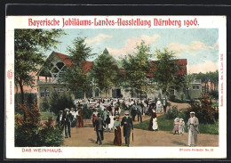 AK Nürnberg, Bayrische Jubiläums-Landes-Ausstellung 1906, Blick Auf Das Weinhaus  - Expositions