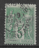 Lot N°88 N°75, Oblitéré Cachet à Date PARIS.69 AV.D'ORLEANS - 1876-1898 Sage (Tipo II)