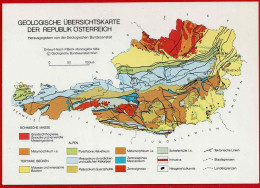 GEOLOGISCHE ÜBERSICHTSKARTE DER REPUBLIK ÖSTERREICH. 1989 - Otros & Sin Clasificación