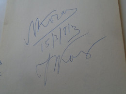D203328  Signature -Autograph  - Leonid Borisovich Kogan And  Nina Kogan 1981   And Pitti Katalin Autograph On Backside - Chanteurs & Musiciens