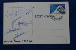1991 Signed French Pumori Expedition Mountaineer Mountaineering Himalaya Escalade Alpinisme - Deportivo