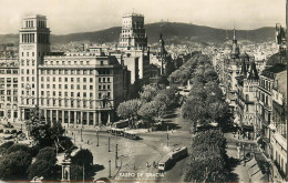 Postcard Spania Paseo De Gracia Tram - Andere & Zonder Classificatie