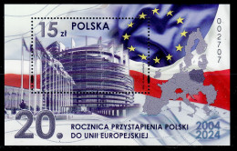 POLAND 2024 20TH ANNIVERSARY OF ACCESSION OF POLAND TO THE EUROPEAN UNION MS MNH - Europese Gedachte