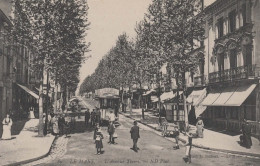 CPA  LE MANS - Bas De L'avenue Thiers - Tram Avec Publicité Crémieux - Vers 1910 - Le Mans