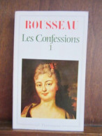 Rousseau Les Confessions I GF Flammarion Paris - Autres & Non Classés