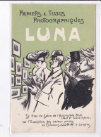 PUBLICITE : Papiers Et Tissus Photographiques LUNA - Clou Du Salon De L'automobile Club - Très Bon état - Publicité