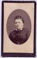 CARTE CDV - Portrait D'une Jeune Femme à Identifier  Tirage Aluminé 19ème - Taille 63 X 104 - Ed. Peigné & Lory Nantes - Oud (voor 1900)