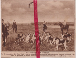 Amersfoort - Oefenjacht Met Honden - Orig. Knipsel Coupure Tijdschrift Magazine - 1924 - Ohne Zuordnung