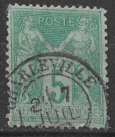Lot N°91 N°75, Oblitéré Cachet à Date ARDENNES CHARLEVILLE - 1876-1898 Sage (Type II)