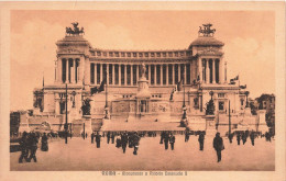 ITALIE - Roma - Monumento A Vittorio Emanuelle II - De L'extérieure - Animé - Carte Postale Ancienne - Altri Monumenti, Edifici