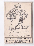 PUBLICITE : "La Fête Des Mère" Illustrée Par Poulbot - état - Reclame