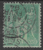 Lot N°92 N°75, Oblitéré Cachet à Date Seine-St-Denis ST OUEN S/ SEINE - 1876-1898 Sage (Type II)