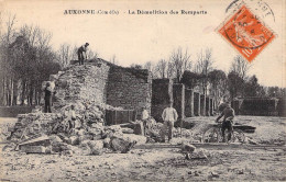 AUXONNE - La Démolition Des Remparts. - Auxonne