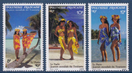 Polynésie Française - YT N° 365 à 367 ** - Neuf Sans Charnière - 1990 - Nuevos