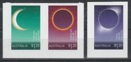 Australie 2023 Eclipse De Soleil Set Autocollant Australia 2023 Eclipse Of The Sun Self Adhesive Set - Astronomy