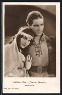 AK Kathleen Key Und Ramon Novarro In Einer Szene Aus Ben Hur  - Actors