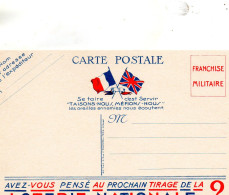 CP- Publicité-  " Loterie Nationale "-  F.M - - WW II