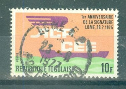 REPUBLIQUE TOGOLAISE - N°863 Oblitéré.- Anniversaire De La Signature A.C.P.C.E.E. - Togo (1960-...)