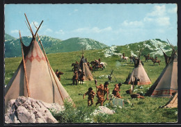 AK Winnetou II, Die Bande Dringt In Ein Lager Der Ponca-Indianer Ein...  - Schauspieler