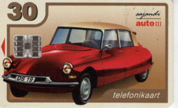 Télécarte Eesti Telefon  -  Citroen DS 19 (1955)  - Used Telecard - Voitures