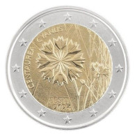 2 Euro 2023 Estonia National Flower, The Cornflower UNC - Estonie