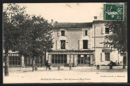 CPA Rouillac, Rue De Jarnac Et Place Thiers  - Rouillac